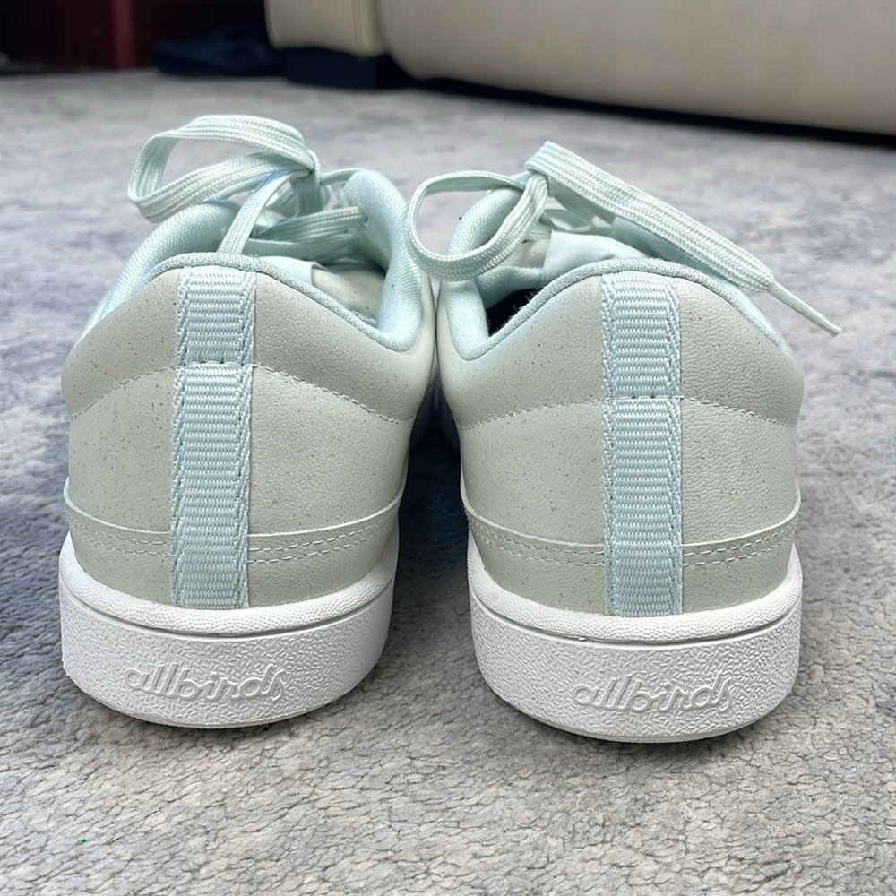 New Allbirds Plant Pacers PP Lace Up Vegan Leather Sneakers Dreamy Green Sz 8 - Picture 6 of 15